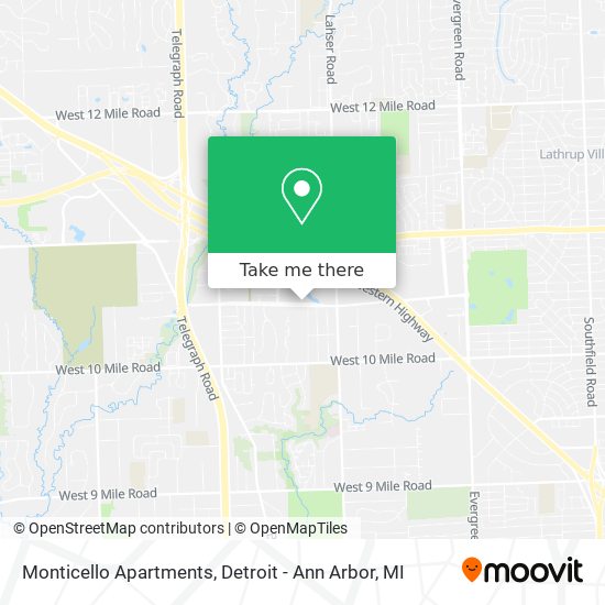 Monticello Apartments map