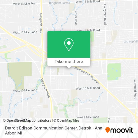 Detroit Edison-Communication Center map