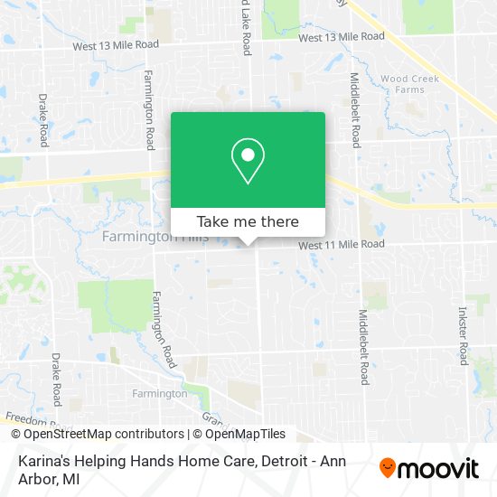 Karina's Helping Hands Home Care map