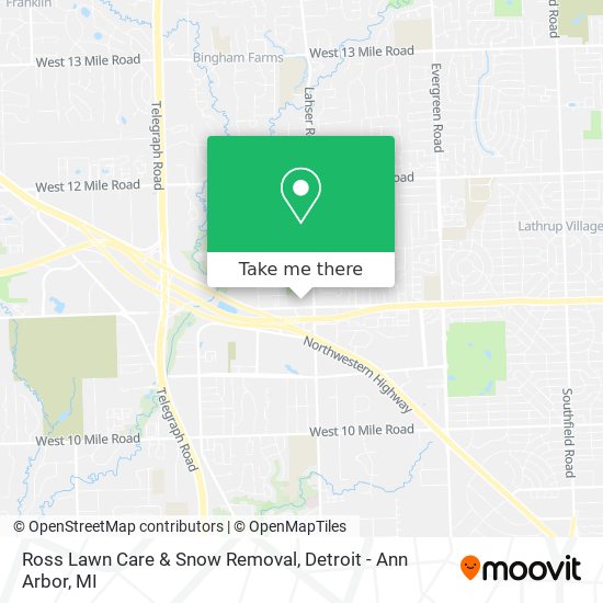 Mapa de Ross Lawn Care & Snow Removal