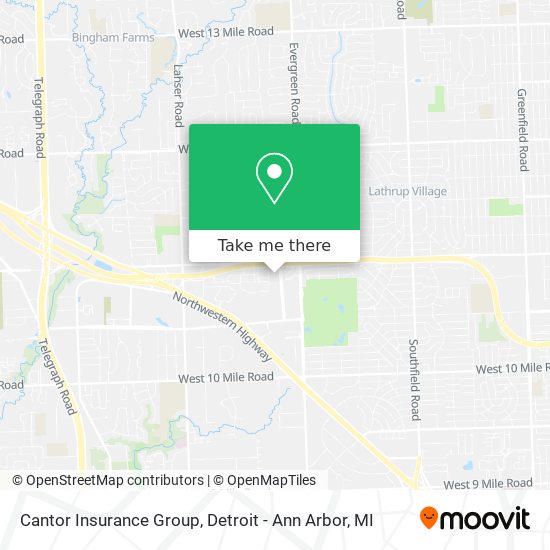 Cantor Insurance Group map