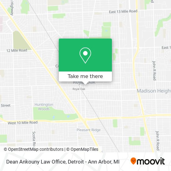 Mapa de Dean Ankouny Law Office