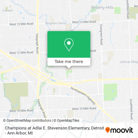 Mapa de Champions at Adlai E. Stevenson Elementary
