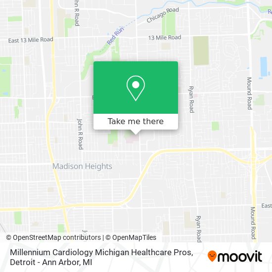 Millennium Cardiology Michigan Healthcare Pros map