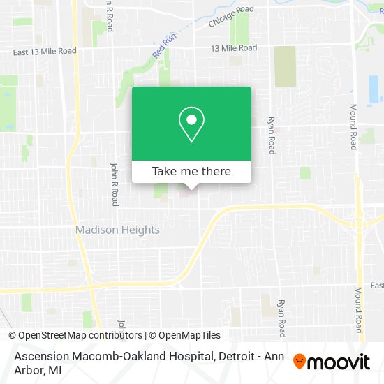 Ascension Macomb-Oakland Hospital map