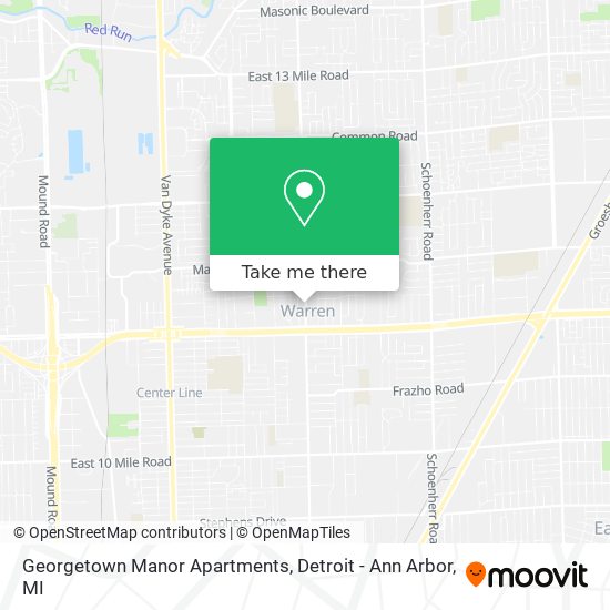 Georgetown Manor Apartments map
