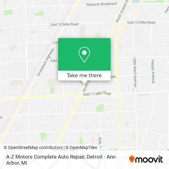 Mapa de A-Z Motors Complete Auto Repair
