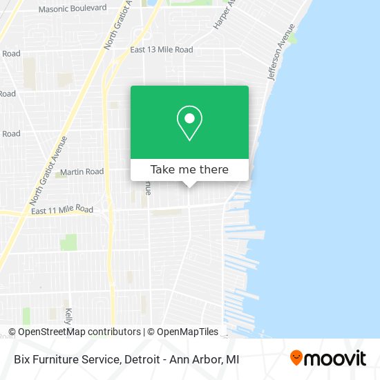 Bix Furniture Service map