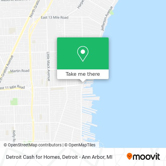 Detroit Cash for Homes map