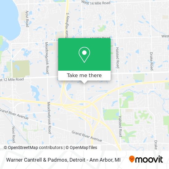 Mapa de Warner Cantrell & Padmos