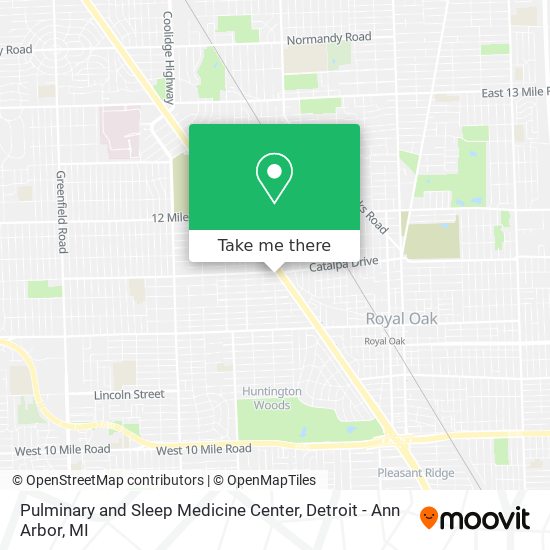 Mapa de Pulminary and Sleep Medicine Center