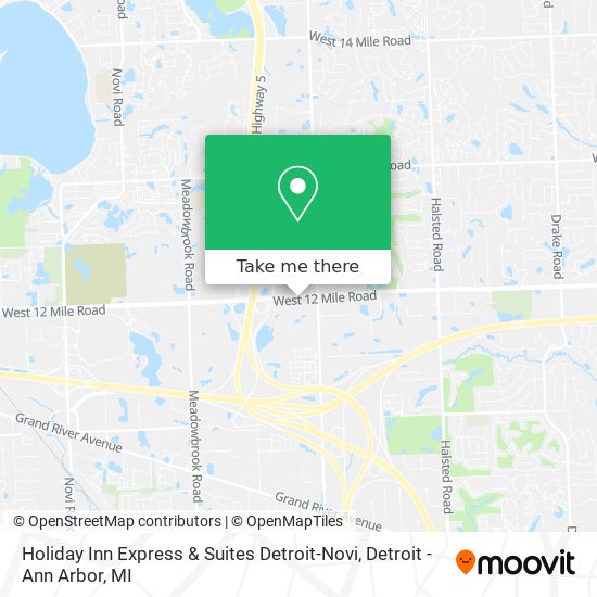 Mapa de Holiday Inn Express & Suites Detroit-Novi