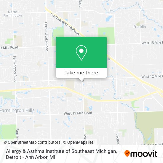 Allergy & Asthma Institute of Southeast Michigan map