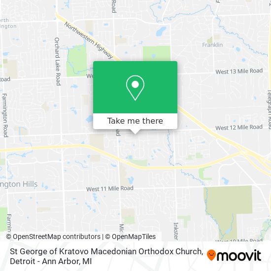 St George of Kratovo Macedonian Orthodox Church map