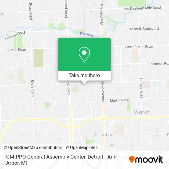 Mapa de GM-PPO General Assembly Center