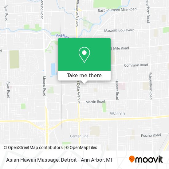 Asian Hawaii Massage map