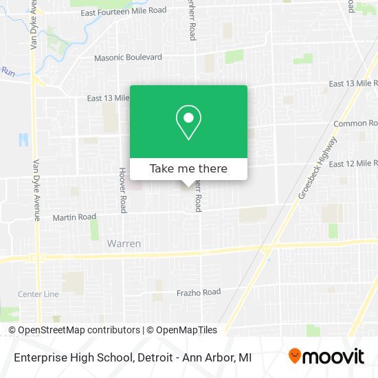 Enterprise High School map