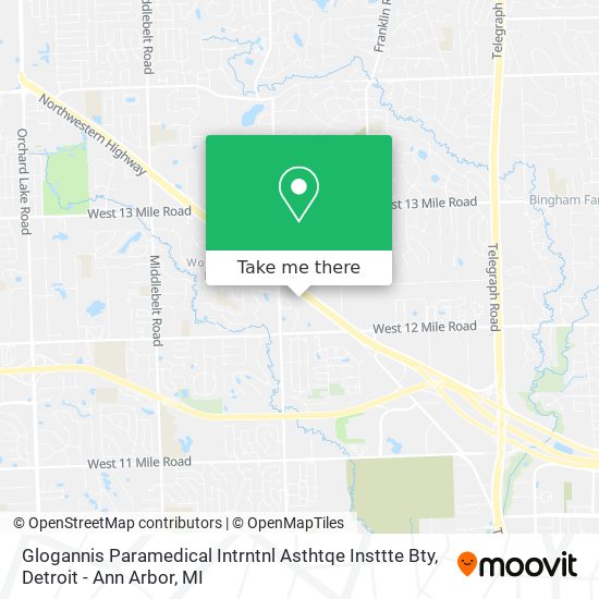 Mapa de Glogannis Paramedical Intrntnl Asthtqe Insttte Bty