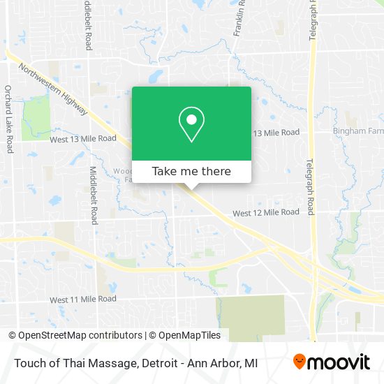 Touch of Thai Massage map