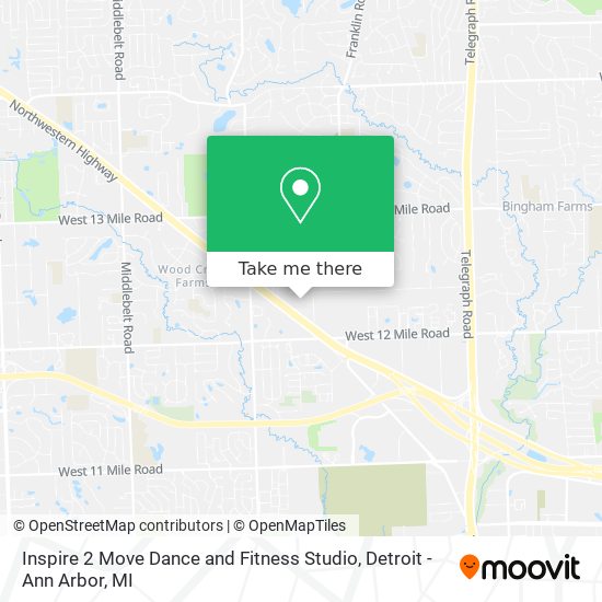 Inspire 2 Move Dance and Fitness Studio map