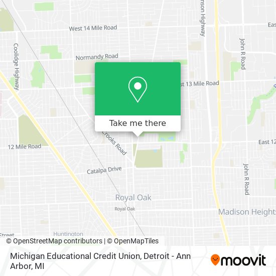 Michigan Educational Credit Union map
