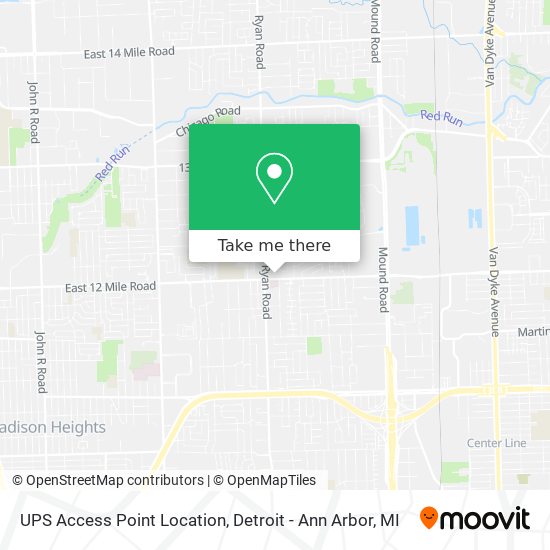 Mapa de UPS Access Point Location