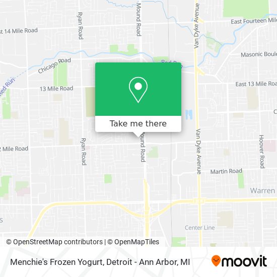 Mapa de Menchie's Frozen Yogurt