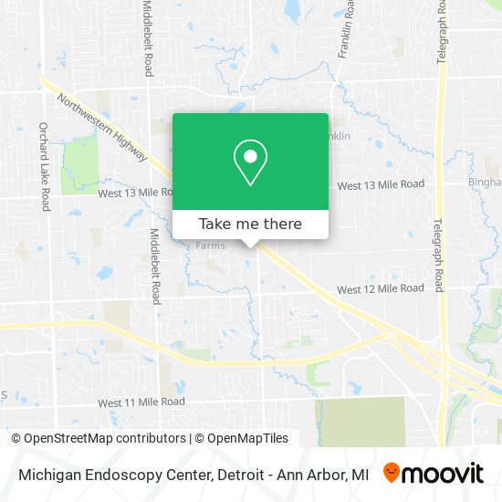 Mapa de Michigan Endoscopy Center