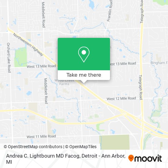 Andrea C. Lightbourn MD Facog map