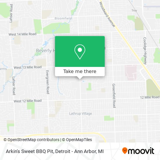 Arkin's Sweet BBQ Pit map
