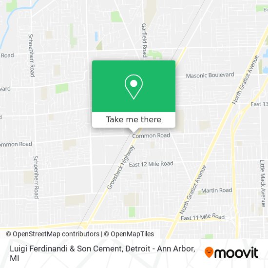 Mapa de Luigi Ferdinandi & Son Cement