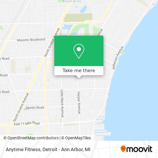 Mapa de Anytime Fitness
