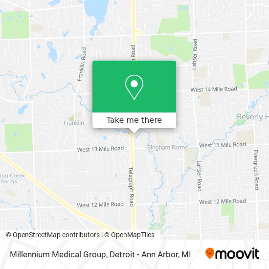 Millennium Medical Group map