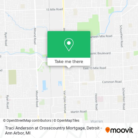 Traci Anderson at Crosscountry Mortgage map