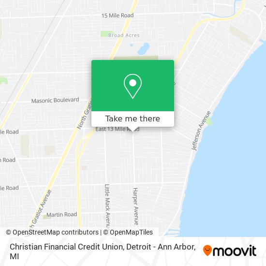 Christian Financial Credit Union map