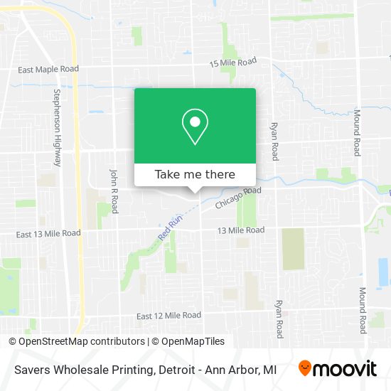 Savers Wholesale Printing map