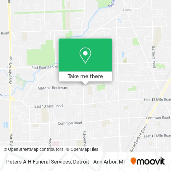 Mapa de Peters A H Funeral Services