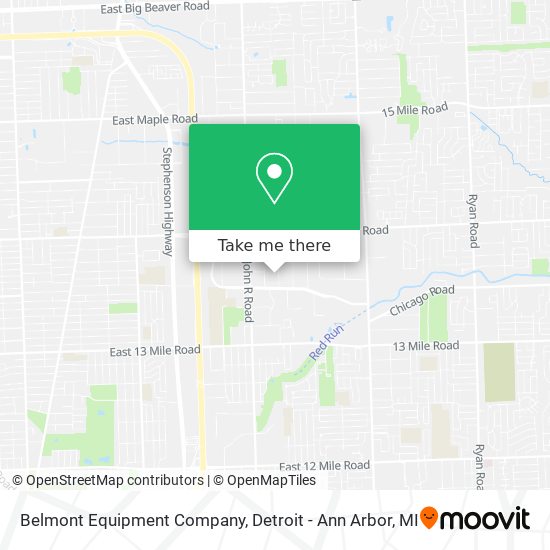 Belmont Equipment Company map