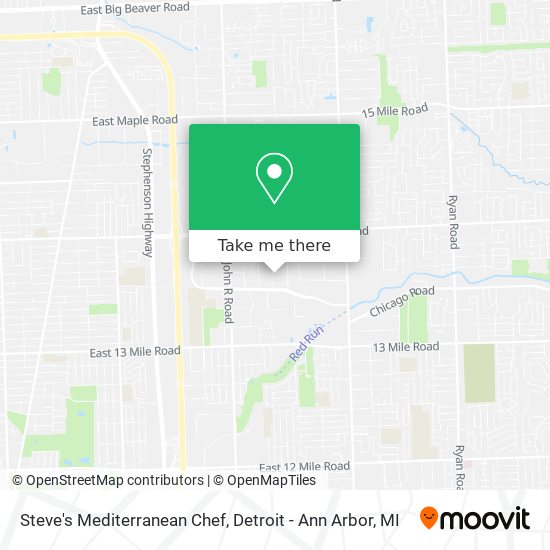 Mapa de Steve's Mediterranean Chef