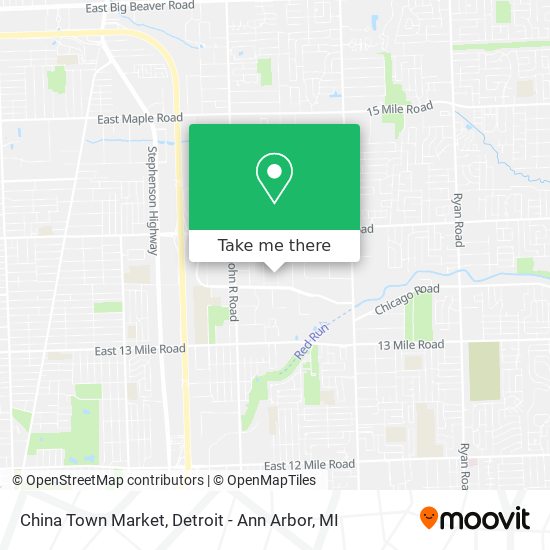 Mapa de China Town Market