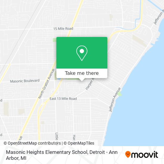 Masonic Heights Elementary School map