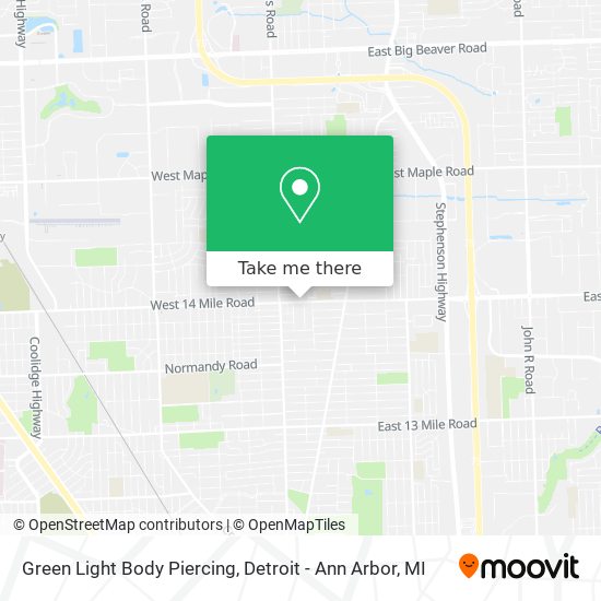 Mapa de Green Light Body Piercing