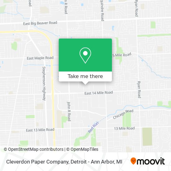 Cleverdon Paper Company map