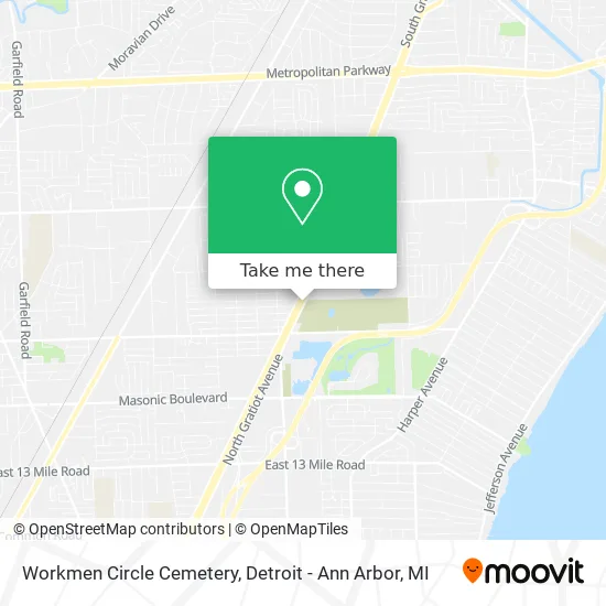 Workmen Circle Cemetery map