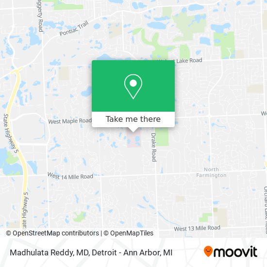 Mapa de Madhulata Reddy, MD