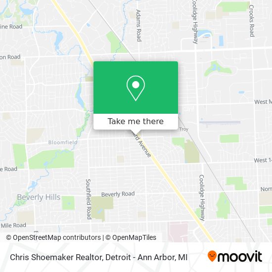 Chris Shoemaker Realtor map