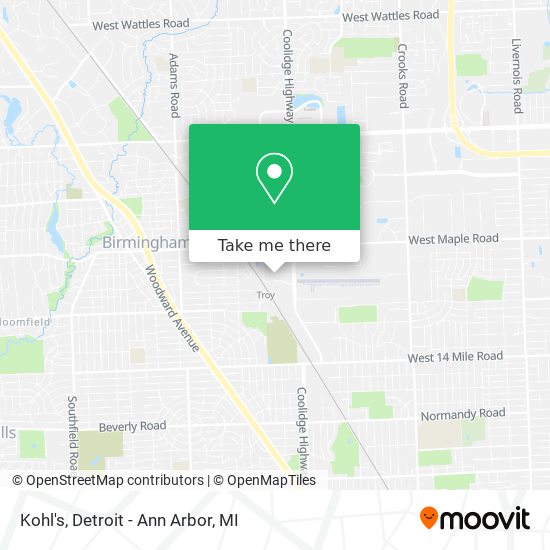 Kohl's map