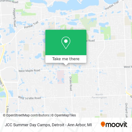 JCC Summer Day Camps map