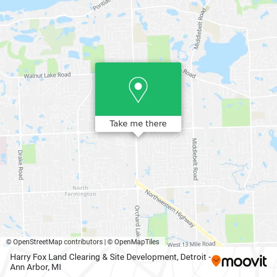 Harry Fox Land Clearing & Site Development map