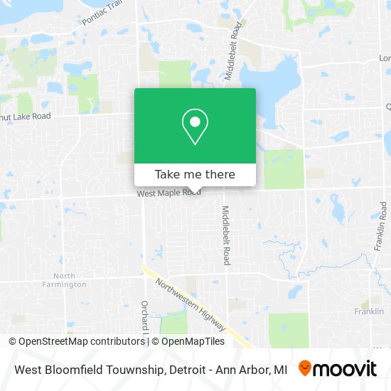 West Bloomfield Touwnship map